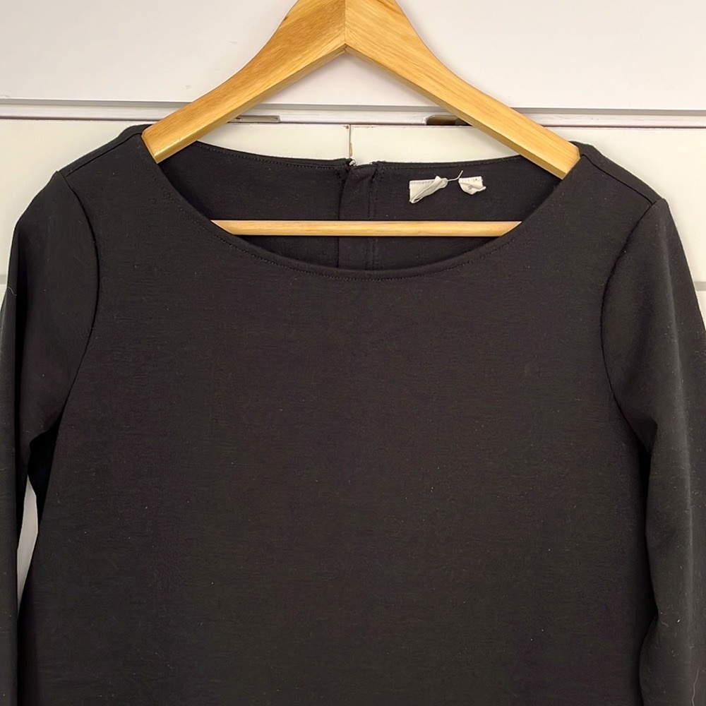 GAP 3/4 Sleeve Scoop Neck Ponte-Knit Sheath Dress